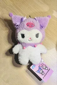 サンリオ》クロミ がま口ポーチ　ぬいぐるみ