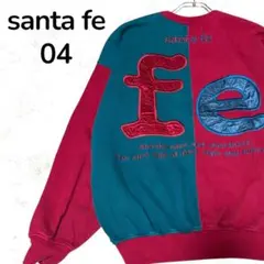 【一点物】santa fe 2トーン 刺繍 スウェット ボルドー 04 背面刺繍