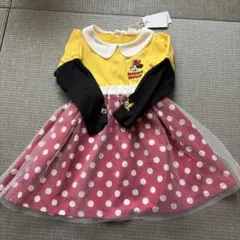 Disney リトシー ミニーマウス 長袖ワンピース 90cm