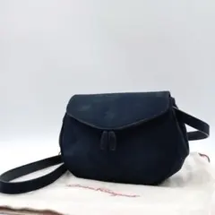 美品】フェラガモ トートバッグ ネイビー シボ革 A4収納可 シルバー 