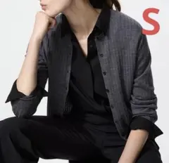 UNIQLO★ メリノリブクルーネックショートカーディガン