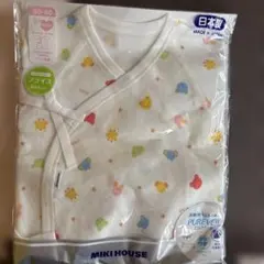 MIKI HOUSE 動物柄 コンビ肌着 50-60