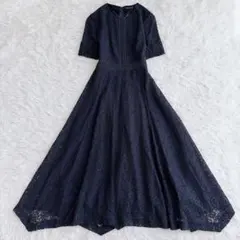 完売品✨美品 23区 APPLAUDIR ランダムヘム レース ワンピース 38 