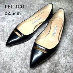 超美品⭐︎ PELLICO アネッリ 35 黒 ポインテッドトゥ レザーパンプス