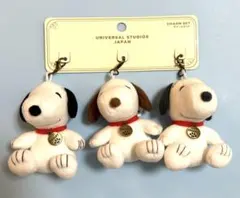 USJ限定⭐︎スヌーピー ぬいぐるみ　チャームセット　マスコット　新品