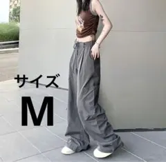 新品未使用☆ パンツ　ロング　レディース　グレー　サイズM カーゴパンツ