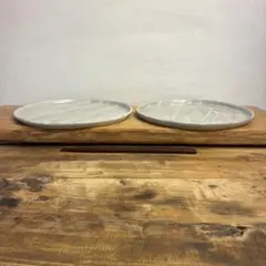 新品　陶器　陶芸作家　プレート皿2枚　495