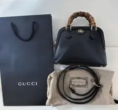 お値下げ　グッチ　バンブーバッグ　ダイアナ　ミニ