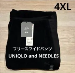 ▪️新品・未使用▪️ フリースワイドパンツ　ニードルズ　ユニクロ　4XL ブラック