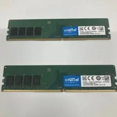 Crucial DDR4-2666 8GB メモリー 2枚セット本体のみ Crucial DDR4-2666 8GB メモリー 2枚セット 本体 - メルカリ