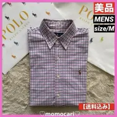 POLOラルフローレンスリムフィッ ストレッチ オックスフォードコットンシャツM