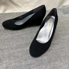クロールバリエ　パンプス　スエード　黒色　24.5cmのサムネイル