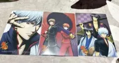 銀魂 クリアファイル3枚セット 銀時 神楽 沖田 高杉 桂 小栗旬