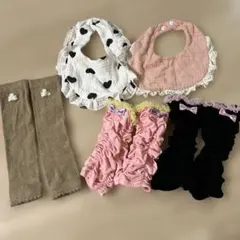 ベビー　赤ちゃん　スタイとレッグウォーマー　セット　まとめ売り