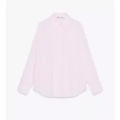 ZARA ストライプ 長袖シャツ ピンクのサムネイル