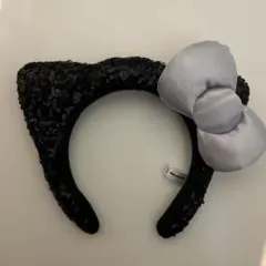 ユニバーサルスタジオジャパン ハローキティ　カチューシャ スパンコール黒