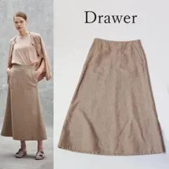 ドゥロワー Drawer スカート シャークスキン フレアスカート 36のサムネイル