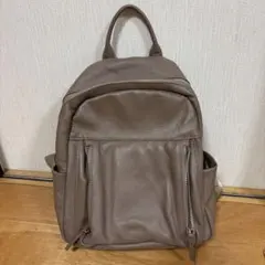 BARCOS ベージュ レザー リュック