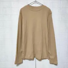 GU ジーユー (XL)　リブハイネックT 長袖　大きいサイズ