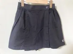 フレッドペリー ネイビー 巻きスカート風ショートパンツ