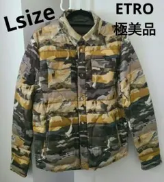 極美品　ETRO エトロ ダウンジャケット 迷彩柄 Lサイズ　ダウンフェザーのサムネイル
