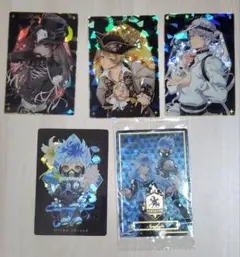 ツイステ　ウエハースカード　リドル　ラギー　アズール　オルト　イデア　5枚セット