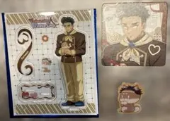 鬼滅の刃　悲鳴嶼行冥バレンタイン&ホワイトデー　アクスタコースターアニマルバッチ