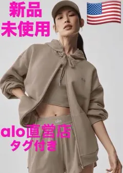alo パーカーAccolade Full Zip Hoodie - メルカリ