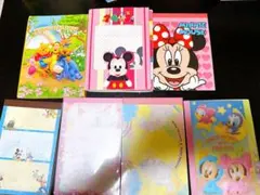 ミッキーマウス・プー メモ帳　平成レトロ