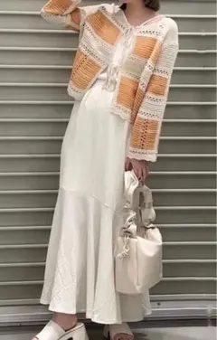 RETRO GIRL 2WAYクロシェカーディガン