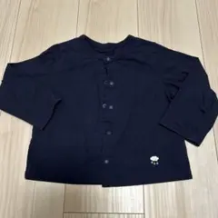 UNIQLO AIRism カーディガン 90cm ネイビー　雲ワッペン付