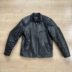 Schott（ショット）ゴートレザー　パテッド　シングルライダース　XL
