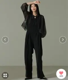 NANO universe オーガンジーボレロ＆オールインワンセットパンツ