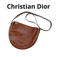 Christian Dior ディオール レザー ショルダーバッグ ヴィンテージ