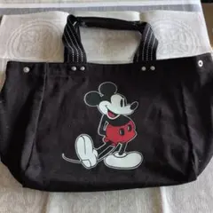 ミッキーマウス プリント トートバッグ