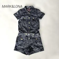 美品 希少✨MARK&LONA 【洗える】半袖 オールインワン ワンピース 迷彩のサムネイル