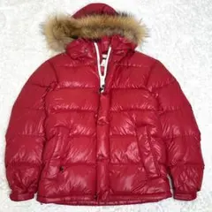 希少 CAMP7 ダウンジャケット 光沢ナイロン ファー付き フード脱着 Y2K