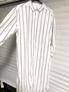 LOWRYS FARM ローリーズファーム　ロングシャツワンピース　ストライプ