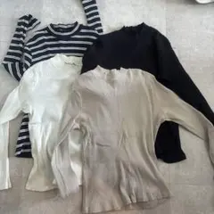 UNIQLOリブハイネックT セット