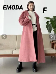 完売品中古美品☆2022年EMODA エモダ マキシダブルコート ロングコート