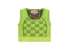GUCCI GGロゴ タンクトップ ライムグリーン Lサイズのサムネイル