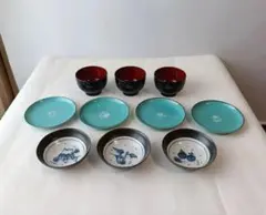 たち吉　皿4枚　/ お椀　うさぎ柄　3個　/ 縁起の良い皿 3枚