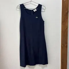 Lacoste ネイビー ノースリーブ ワンピース