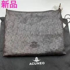 acuto luneo フルレザー ショルダーバッグ ブラウン 新品総革アクネオのサムネイル