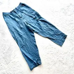 URBAN RESEARCH 【38】リネンコットン イージーパンツ ブルーのサムネイル