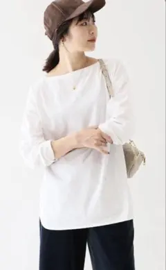 SLOBE IENA ロンT ホワイト