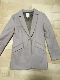 BEAMS ベージュ シングルボタンウール混ジャケットのサムネイル
