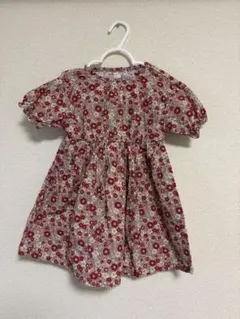 après les cours ＊花柄ワンピース 100cm
