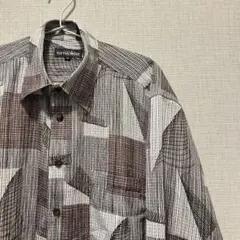 古着　柄シャツ　Mサイズ