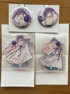 一番くじ ホロライブ 常闇トワ 缶バッチ アクリルスタンド3点セット